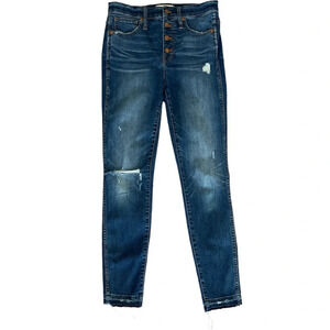 Madewell 10” High Rise Skinny Jeans, Size 27